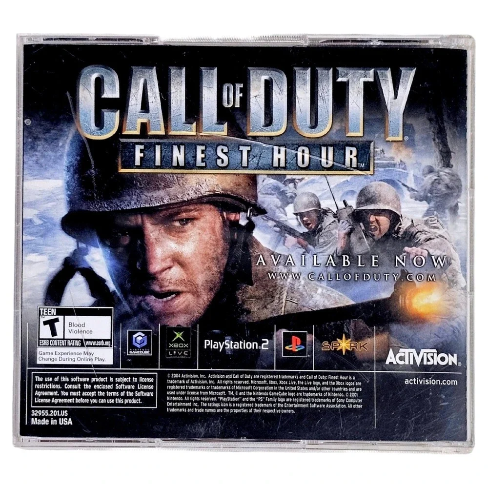 Activision Call of Duty Deluxe PC Game GOTY Disc 2 Only Jewel Case 32955.201.US